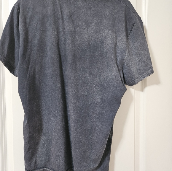 Armani Exchange M blue Distressed polo style shirt - Picture 4 of 5